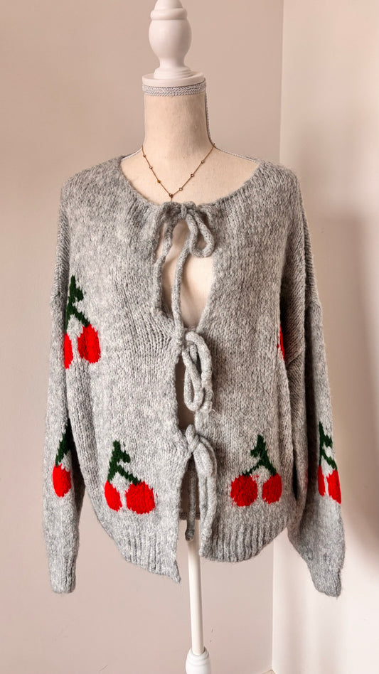 Strickcardigan Cherry